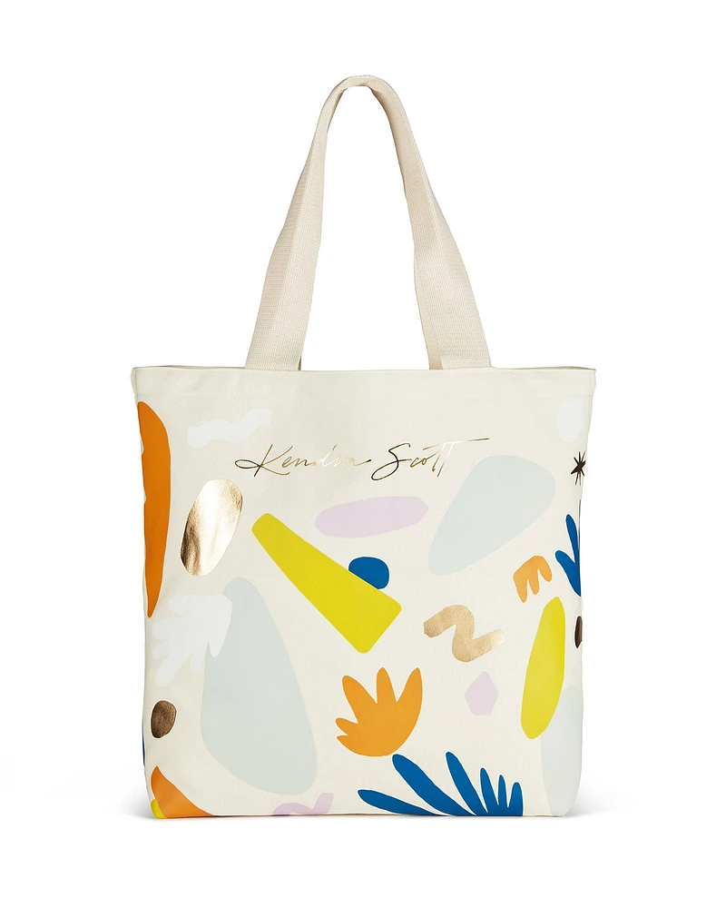 Canvas Tote Bag in Terrazzo