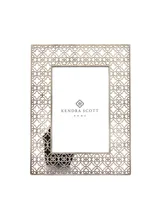 4x6 Filigree Photo Frame in Antique Silver