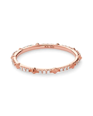0.14 ct Astrid 14k Rose Gold Ring White Diamond