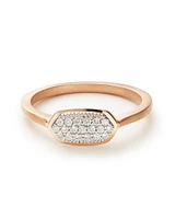 Isa Ring Pave Diamond and 14k Yellow Gold