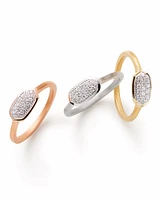 Isa Ring Pave Diamond and 14k Yellow Gold