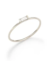 Isabella 14k White Gold Band Ring Diamond