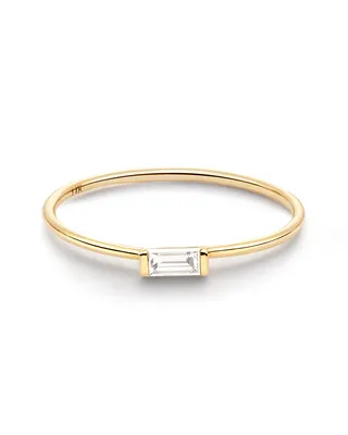 Isabella 14k White Gold Band Ring Diamond