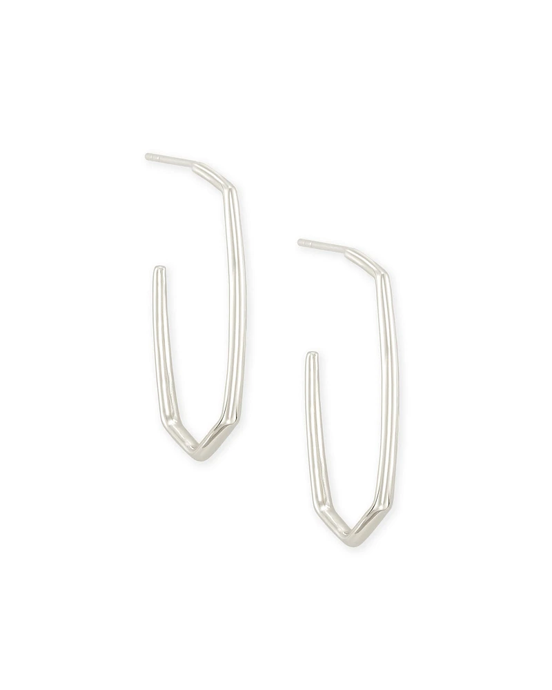 Ellen Hoop Earrings Sterling Silver