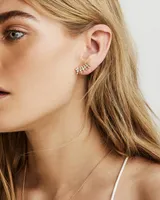 Laurie Ear Climbers in Rose Gold