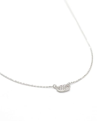 Marisa Pendant Necklace White Diamond and 14k Gold