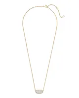 Elisa Pendant Necklace in Pave Diamond and 14k Yellow Gold