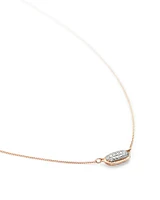 Lisa Pendant Necklace Pave Diamond and 14k Yellow Gold