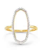 Dani 14k Yellow Gold Open Ring Diamond