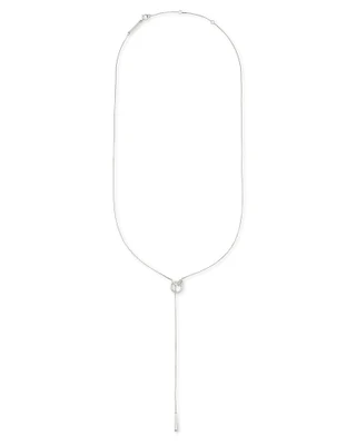 Tegan 14k White Gold Y Necklace Diamond