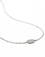 Millicent 14K Rose Gold Delicate Chain Bracelet White Diamond