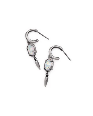 TRIXIE EARRING RSG IRIDSCNT WHT OPAL
