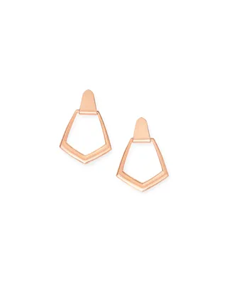 Paxton Hoop Earrings in Rose Gold