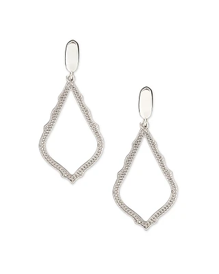 Sophia Clip On Drop Earrings Silver