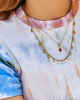 FREIDA MULTI STRND NCK VIN GLD GOLDEN OBSIDIAN