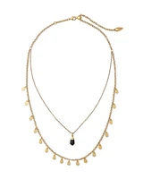 FREIDA MULTI STRND NCK VIN GLD GOLDEN OBSIDIAN