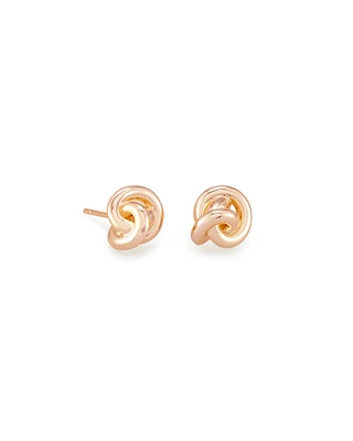 Presleigh Love Knot Stud Earrings Gold