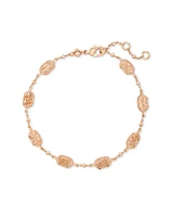 Emilie Gold Chain Bracelet Iridescent Drusy