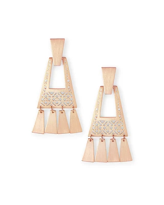 KASE SM STMNT EARRING RSG METAL