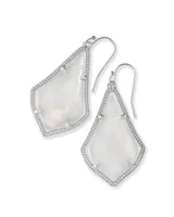 Alex Silver Drop Earrings in White Mother-of-Pearl