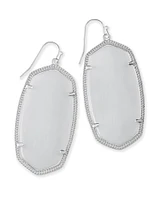 Danielle Silver Drop Earrings Dichroic Glass