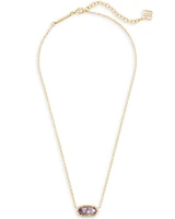 Elisa Gold Pendant Necklace Amethyst
