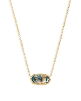 Elisa Gold Pendant Necklace Amethyst