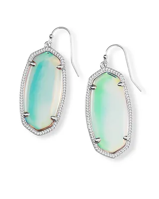 Elle Silver Drop Earrings Ivory Mother-Of-Pearl