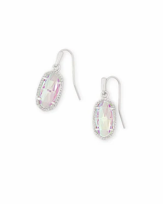 Lee Silver Drop Earrings Platinum Drusy