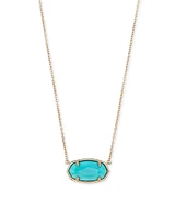 Elisa 18k Gold Vermeil Pendant Necklace in Turquoise