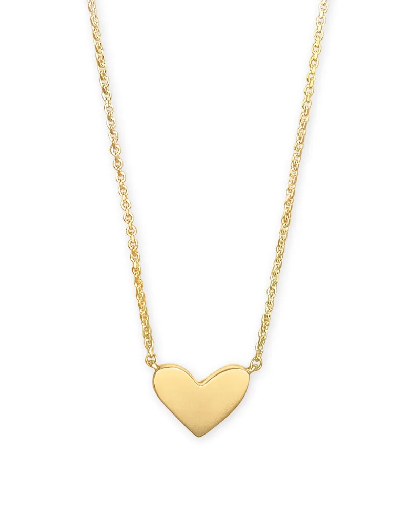 Ari Heart Pendant Necklace 18k Gold Vermeil