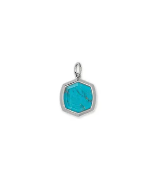 Davis Sterling Silver Charm in Turquoise