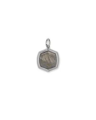 Davis Sterling Silver Charm in Gray Labradorite