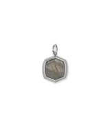 Davis Sterling Silver Charm in Gray Labradorite