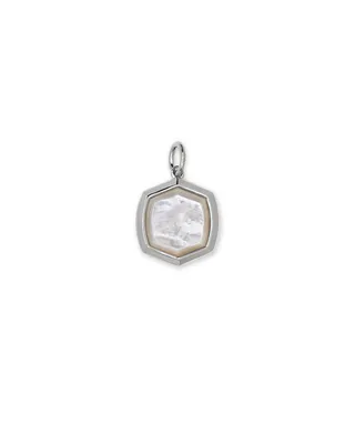 Davis Sterling Silver Charm in Ivory Mother-of-Pearl