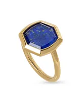 Davis 18k Gold Vermeil Cocktail Ring Blue Lapis