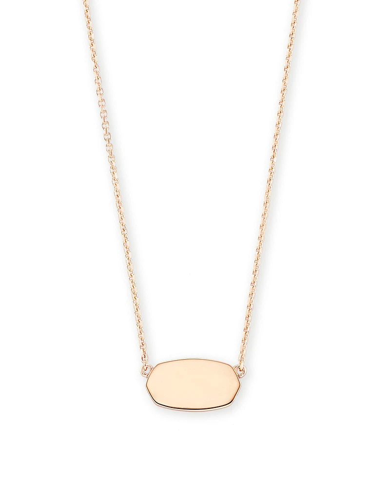 Elisa Pendant Necklace in 18k Rose Gold Vermeil