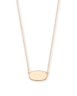 Elisa Pendant Necklace in 18k Rose Gold Vermeil