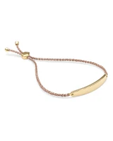 Mattie Bar Cord Bracelet in 18k Gold Vermeil