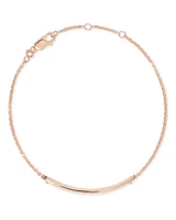 Mattie Delicate Chain Bracelet in 18k Rose Gold Vermeil