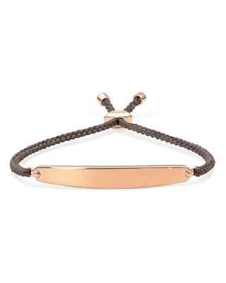 Mattie Bar Cord Bracelet in 18k Rose Gold Vermeil