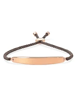 Mattie Bar Cord Bracelet 18k Rose Gold Vermeil