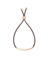 Mattie Bar Cord Bracelet in 18k Rose Gold Vermeil