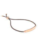 Mattie Bar Cord Bracelet in 18k Rose Gold Vermeil