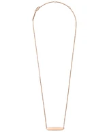 Mattie Bar Pendant Necklace in 18k Rose Gold Vermeil