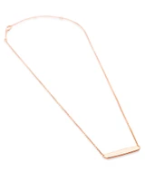 Mattie Bar Pendant Necklace in 18k Rose Gold Vermeil