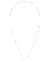 22 Inch Ball Chain Necklace in 18k Gold Vermeil