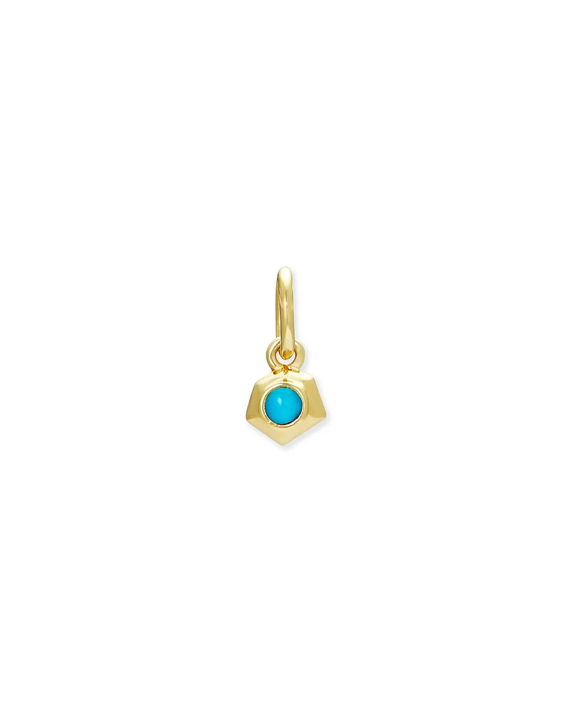 Blaire 18k Gold Vermeil Charm in Turquoise