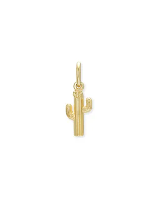 Cactus Charm in 18k Gold Vermeil