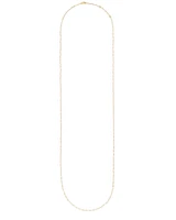 Davis 18k Gold Vermeil Beaded Long Necklace in Moonstone